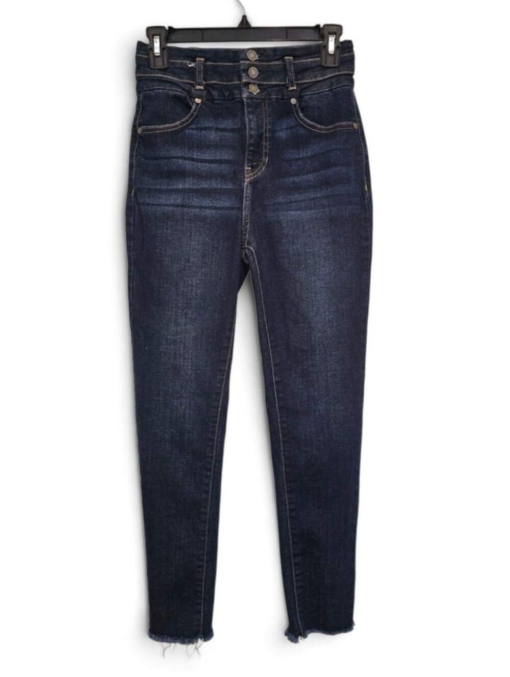 Kancan, High-Rise Dark Wash Women's Skinny Jeans, Size 7/27